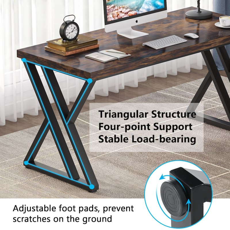 55" Heavy Duty Computer Desk, Office Desk On Sale Bed Bath & Beyond 35990404